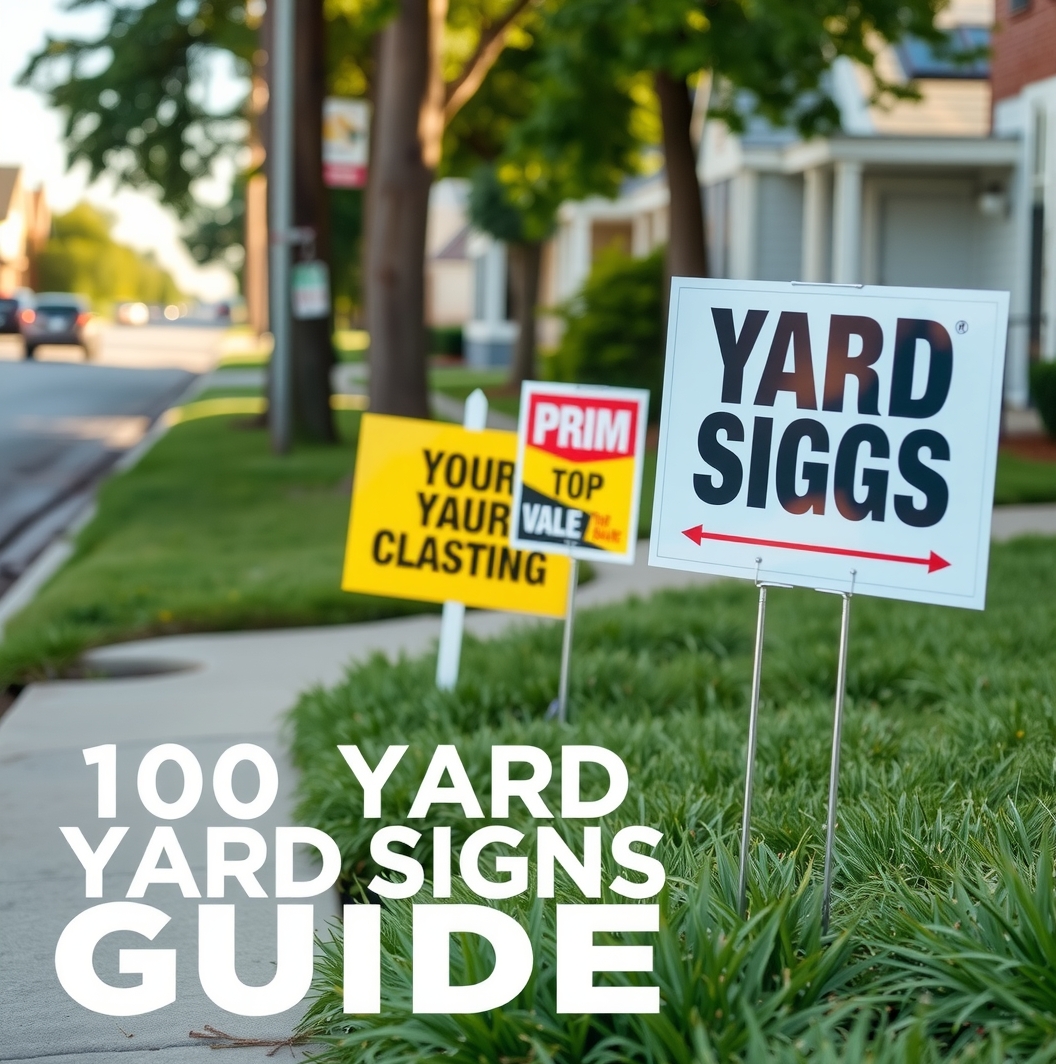 Quality check visual for 100 Yard Signs Guide