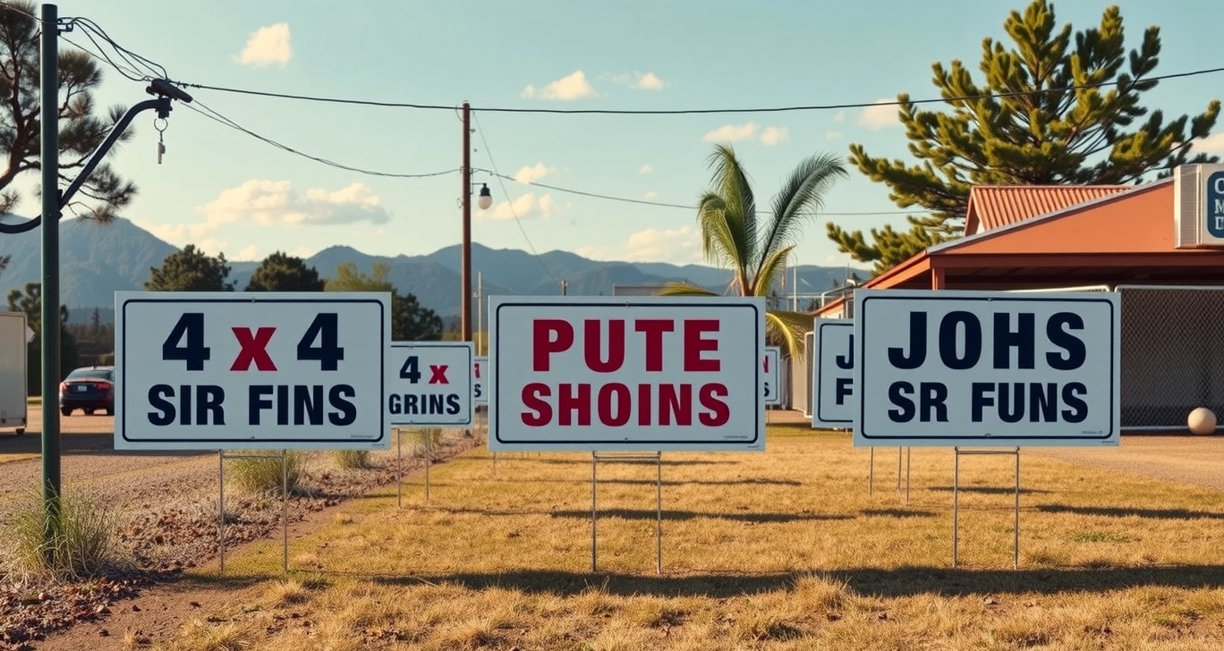 Preparation visual for 4x4 Yard Signs Guide