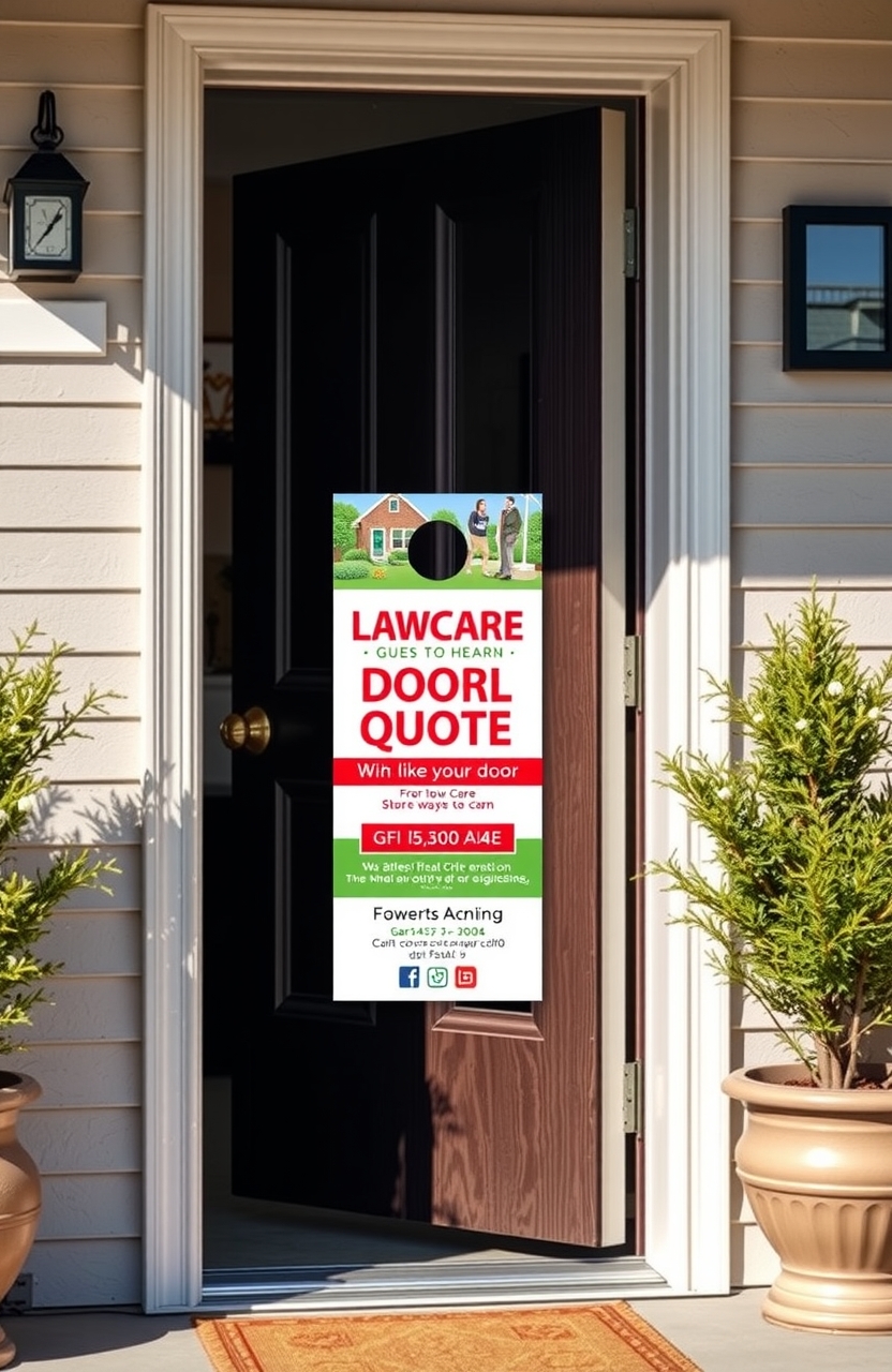 Checklist for Lawn Care Door Hangers Instant Quote