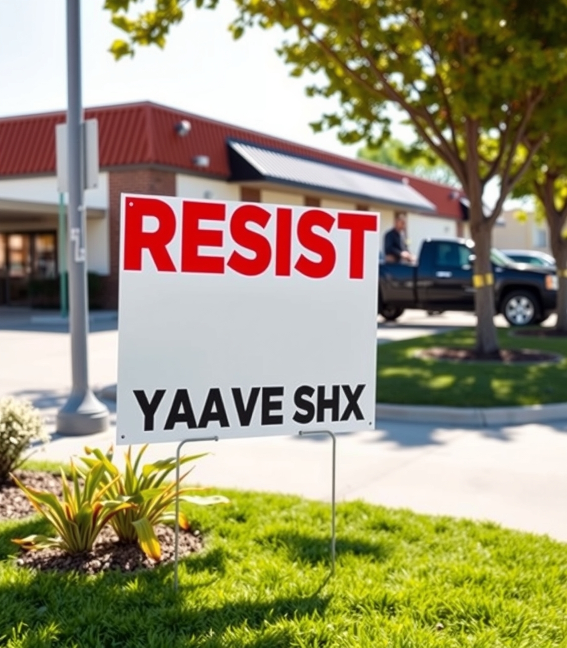 Preparation visual for Resist Yard Signs Guide
