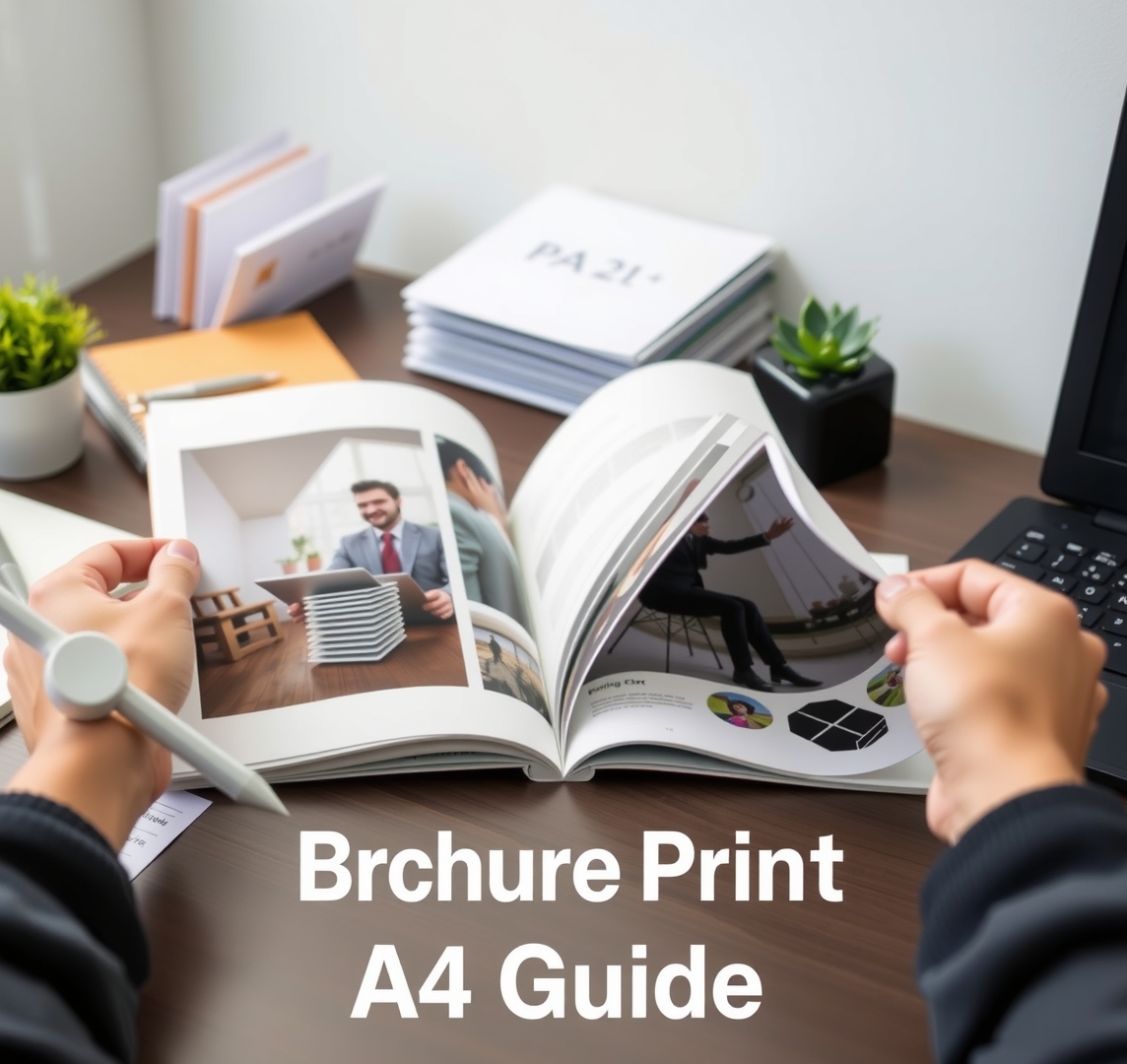 Quality check visual for Brochure Printing A4 Guide