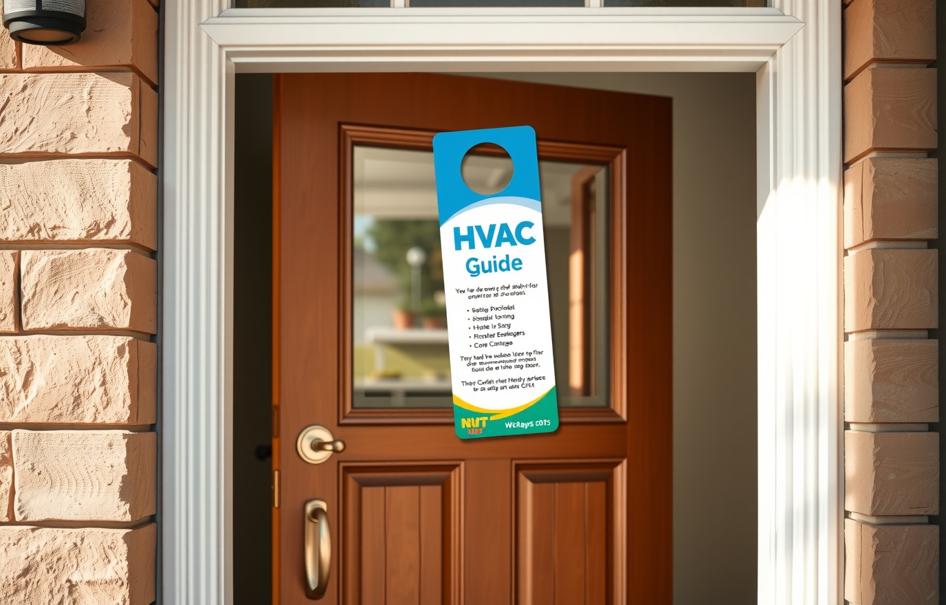 Preparation visual for Hvac Door Hangers Guide