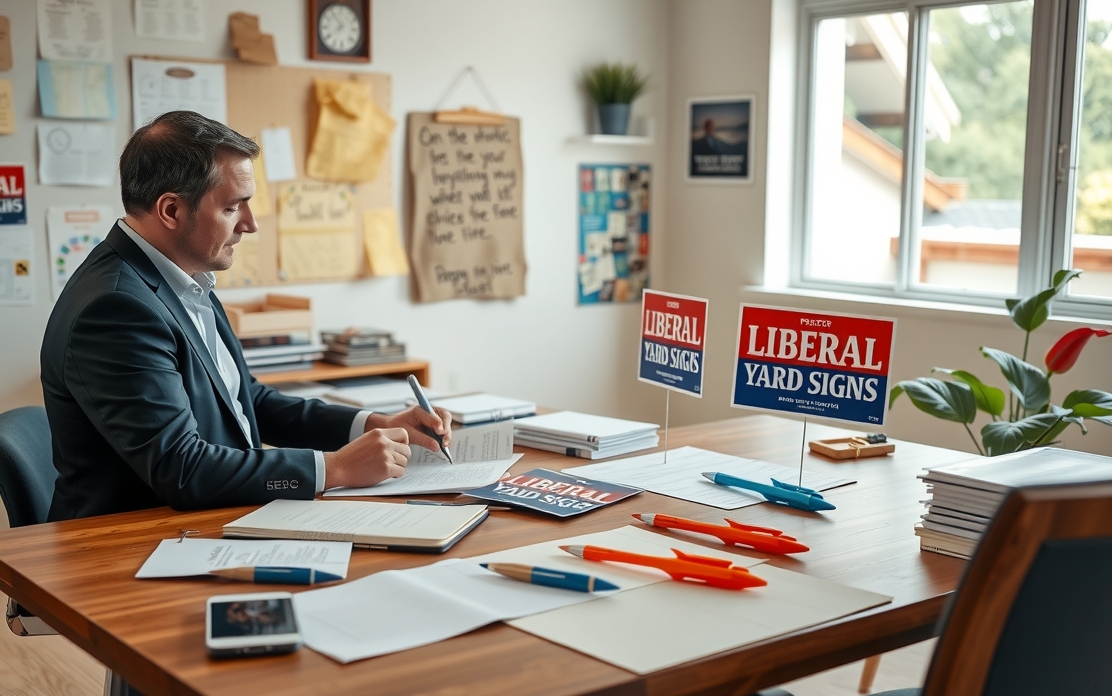 Preparation visual for Liberal Yard Signs Guide