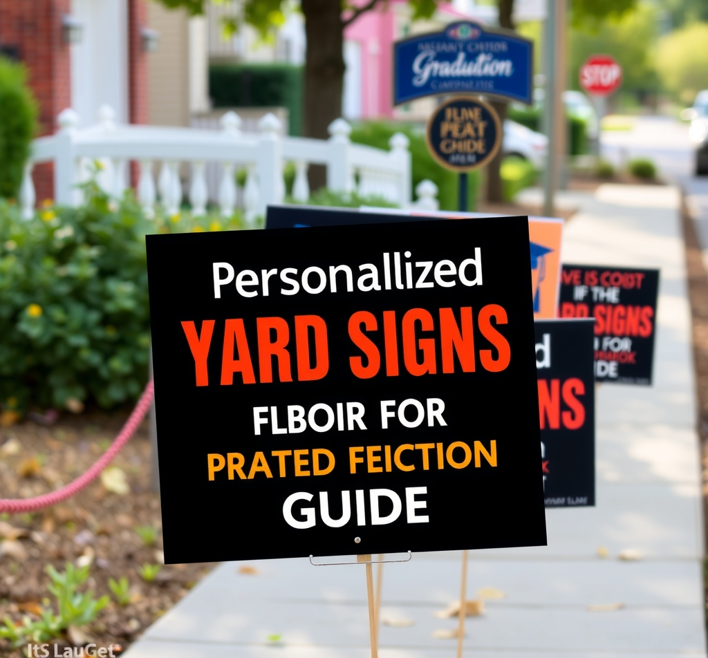 Personalized Yard Signs for Graduation Guide
