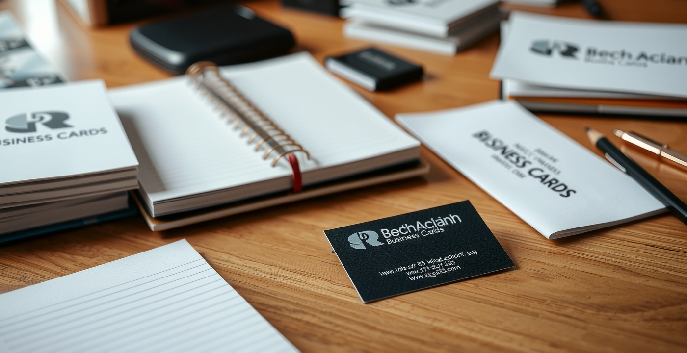 Preparation visual for Embossing Business Cards Printing Guide