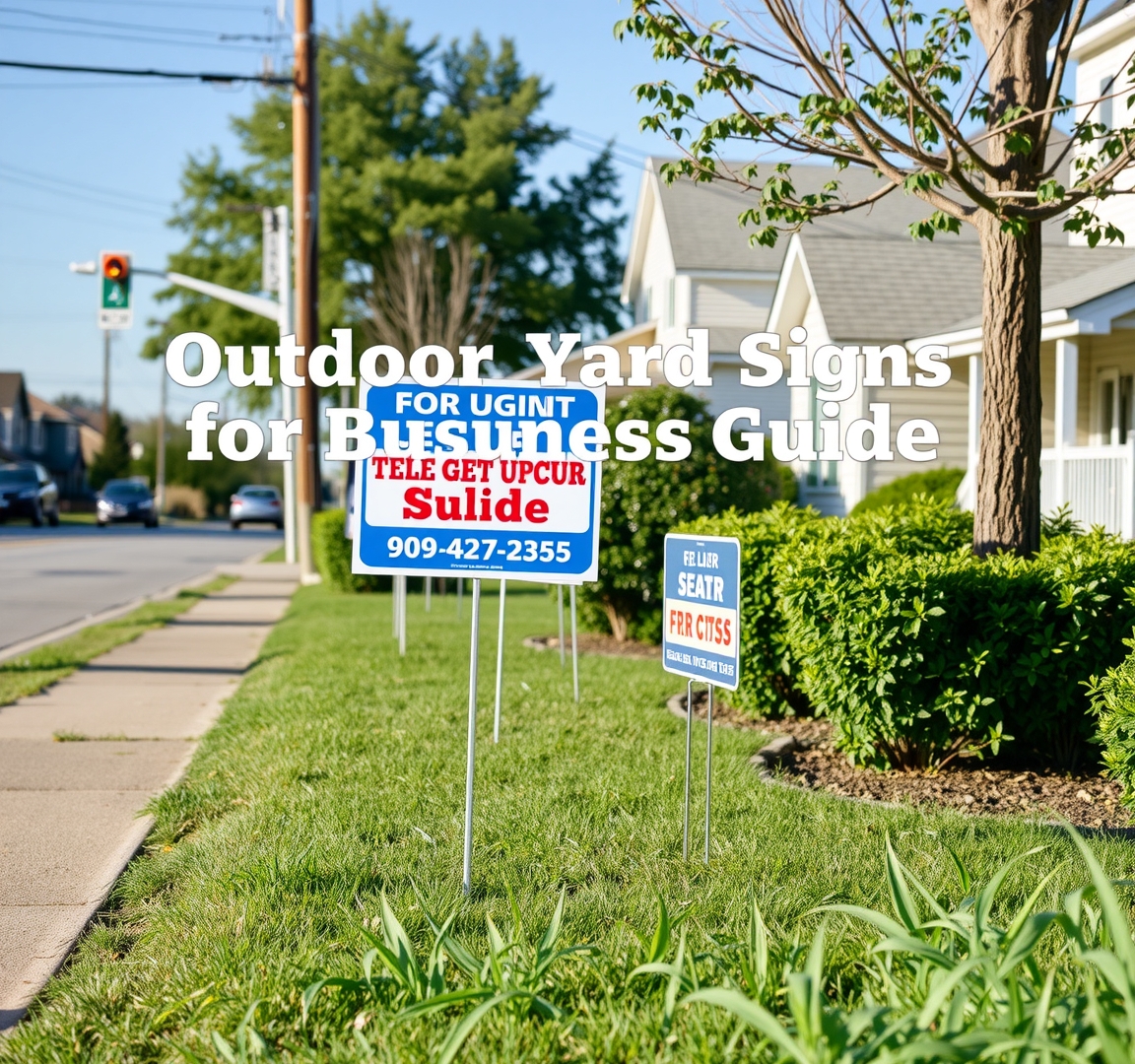 Outdoor Yard Signs for Business Guide