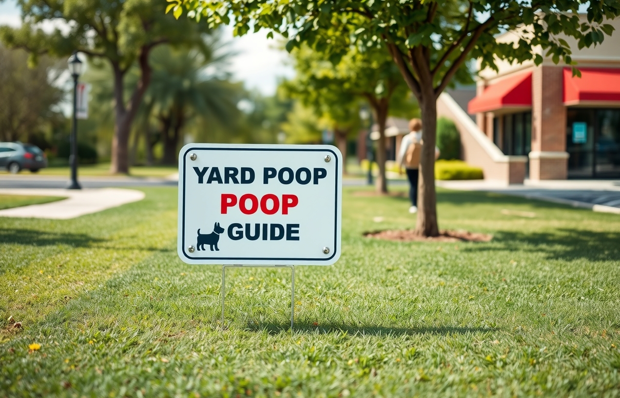 Preparation visual for Yard Signs for Dog Poop Guide