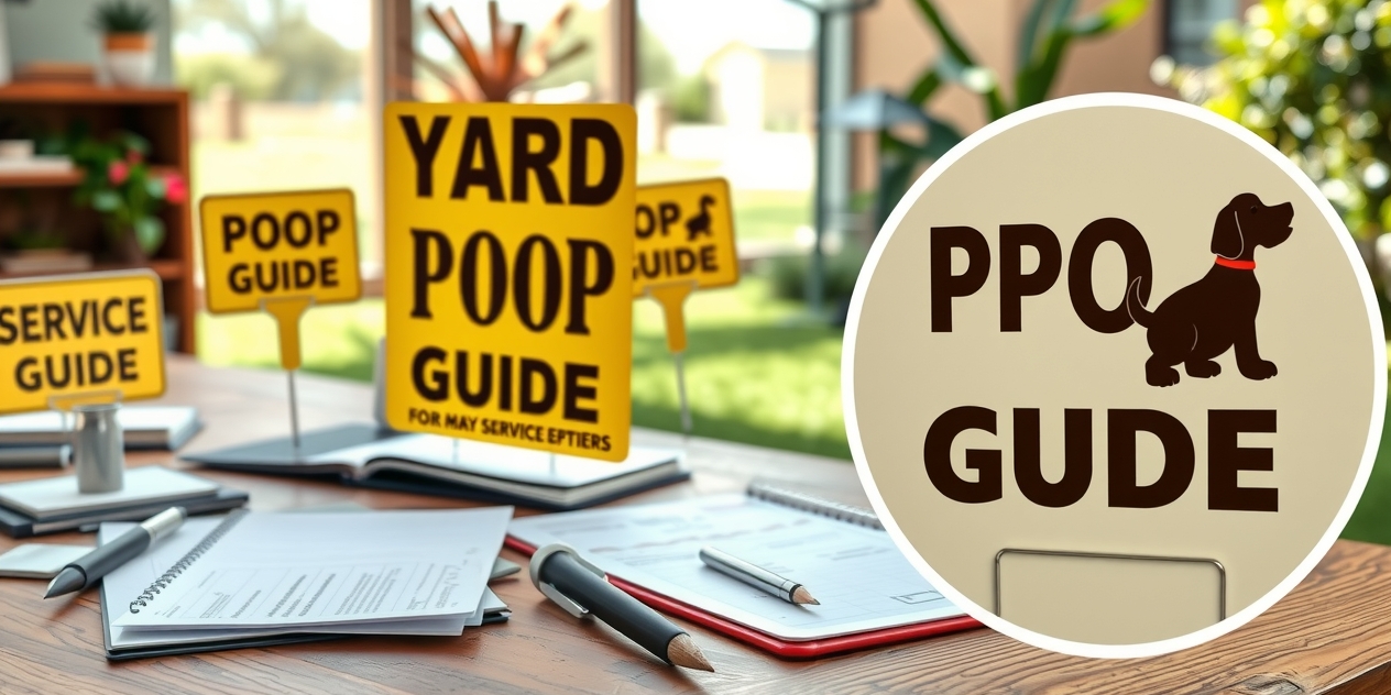Quality check visual for Yard Signs for Dog Poop Guide