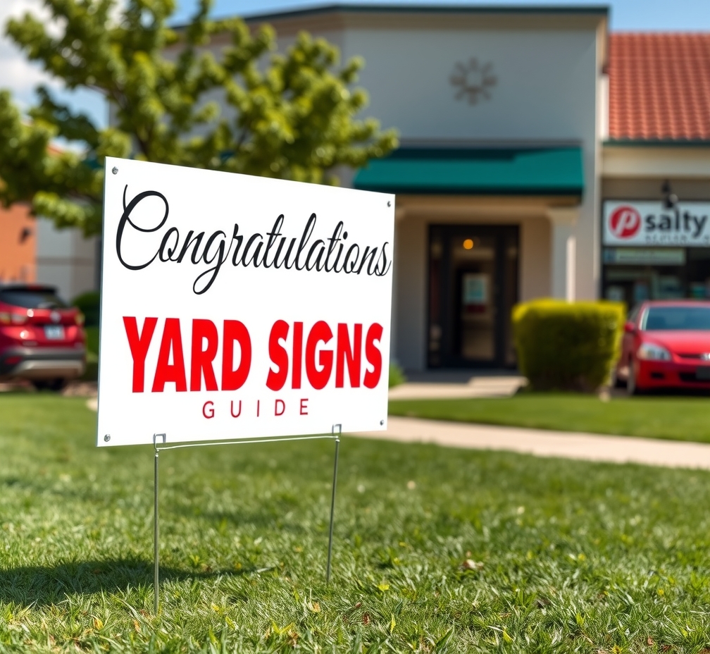 Checklist for Congratulations Yard Signs Guide
