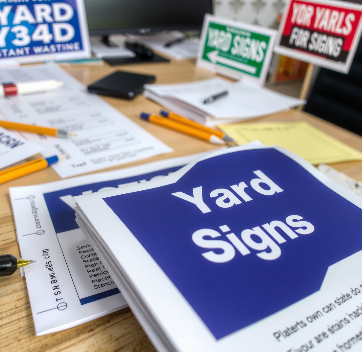 Preparation visual for Imprint Com Yard Signs Guide