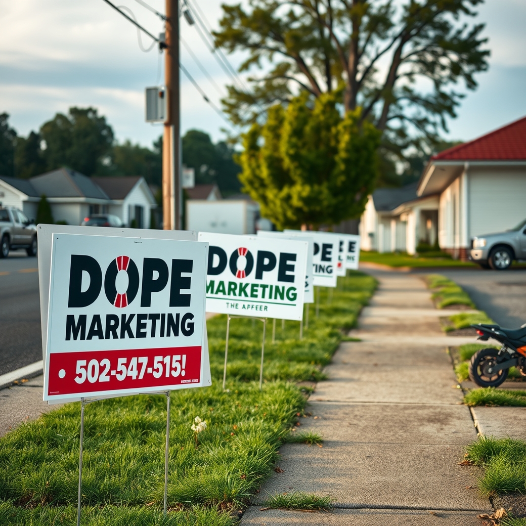 Dope Marketing Yard Signs
