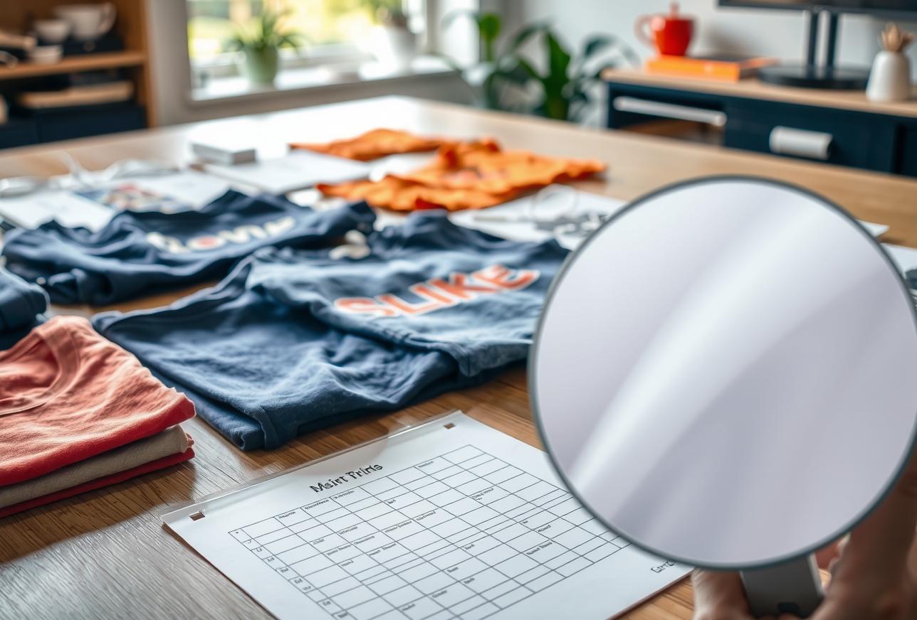 Preparation visual for Tshirt Printing at Home Guide