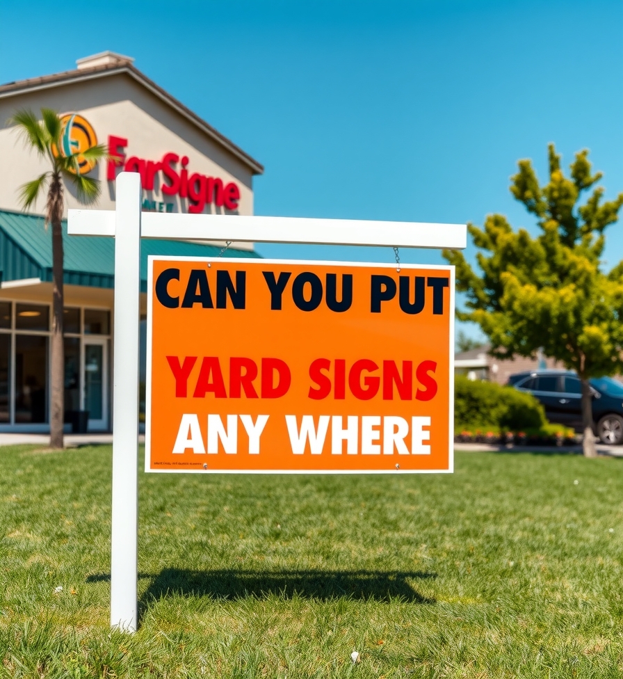 Checklist for Can You Put Yard Signs Anywhere Guide