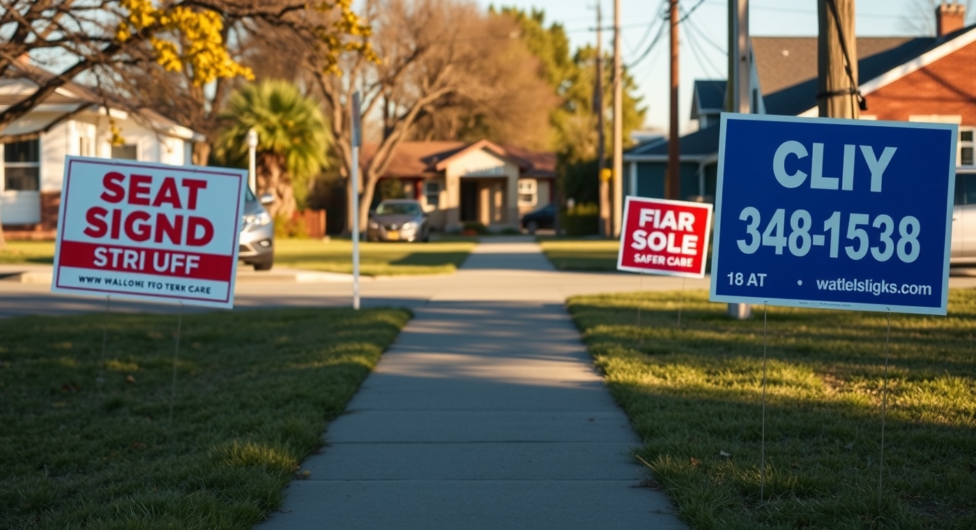 18 X 24 Yard Signs with Stakes Guide
