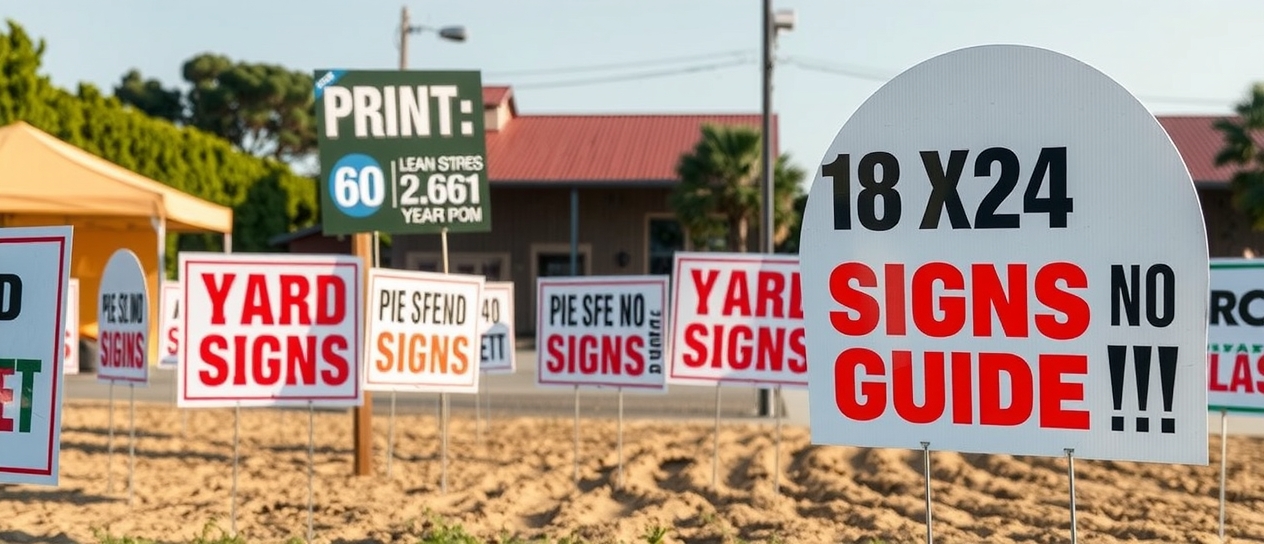 Evaluating the best 18 X 24 Yard Signs with Stakes Guide environment