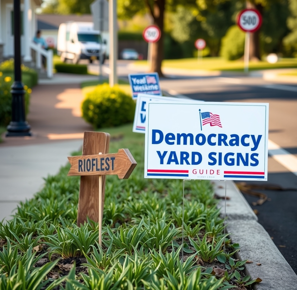 Democracy Yard Signs Guide