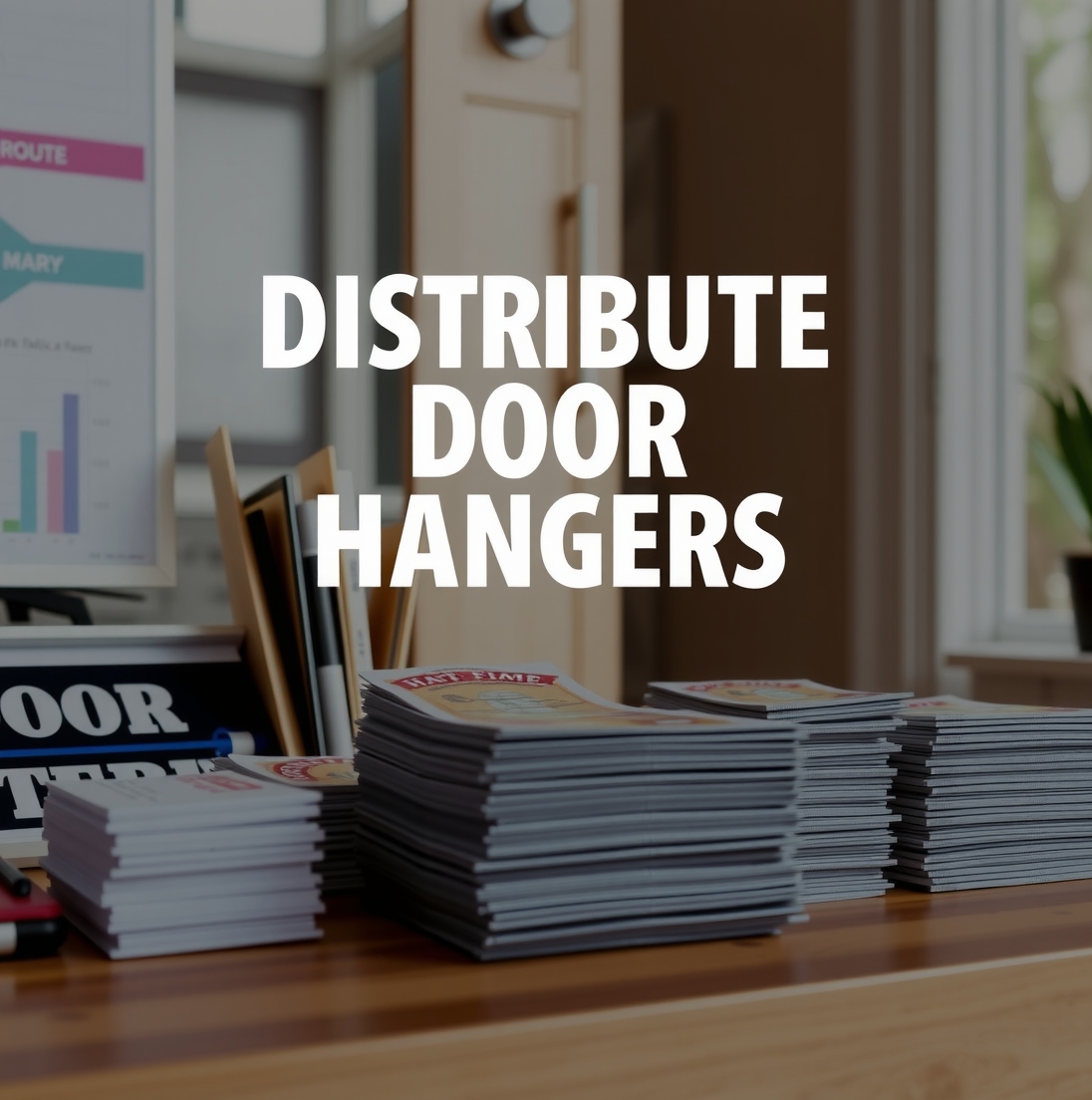 Preparation visual for Distribute Door Hangers Guide