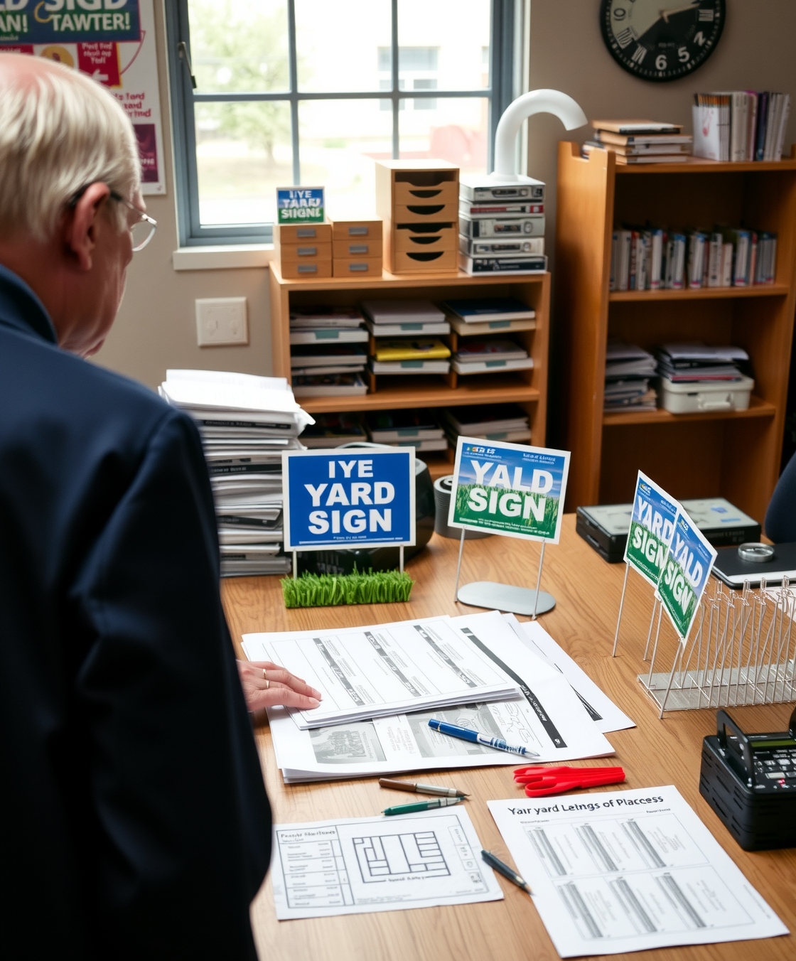 Preparation visual for Plastic Bag Yard Signs Guide