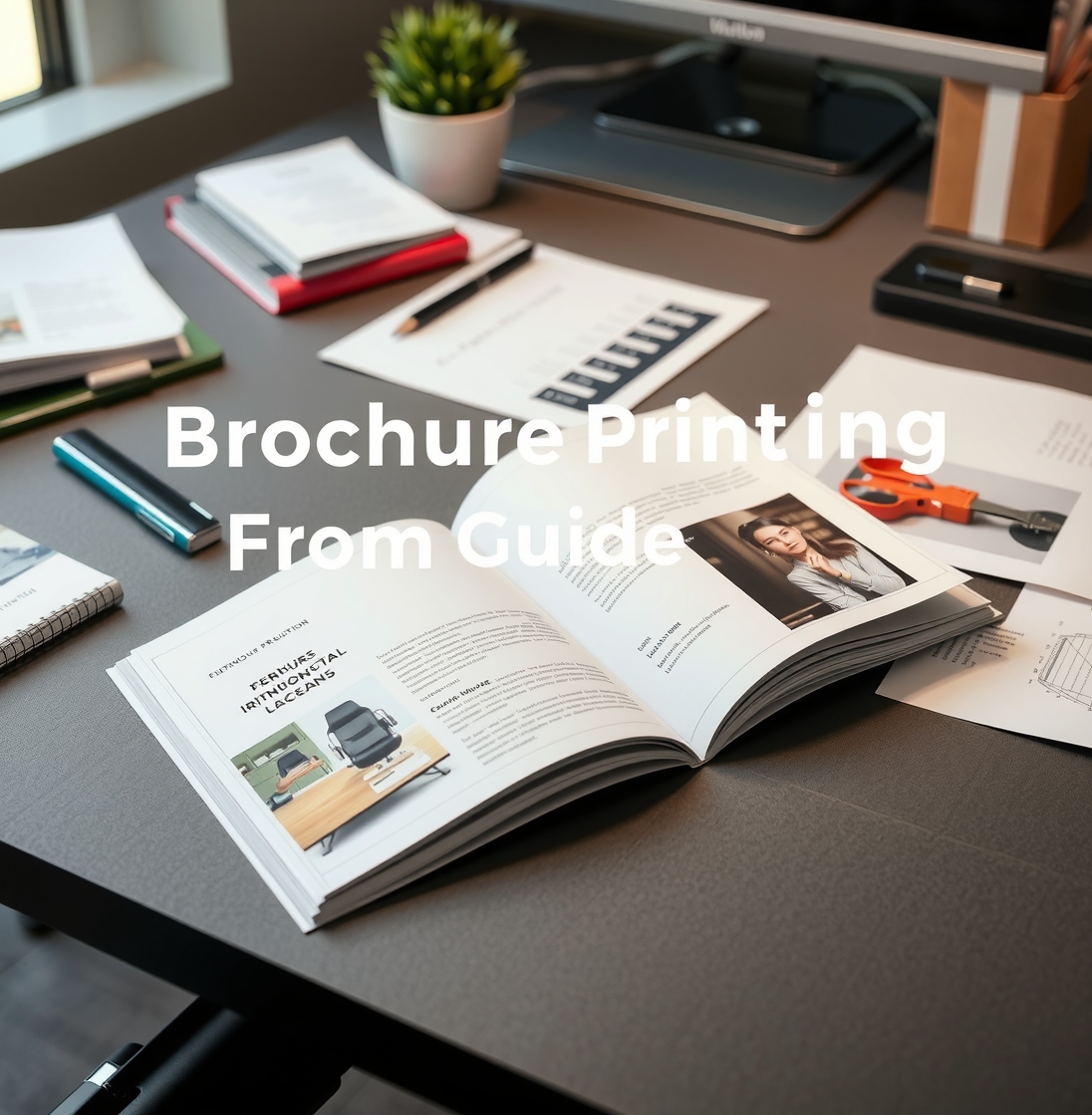 Quality check visual for Brochure Printing From Pdf Guide