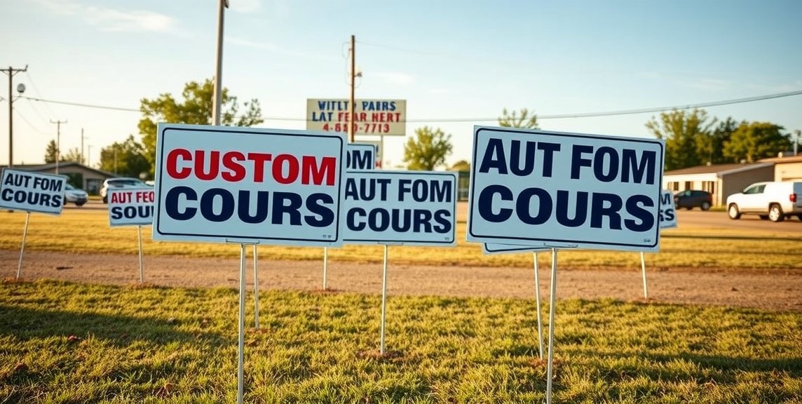 Quality check visual for Cheap Custom Yard Signs with Stakes