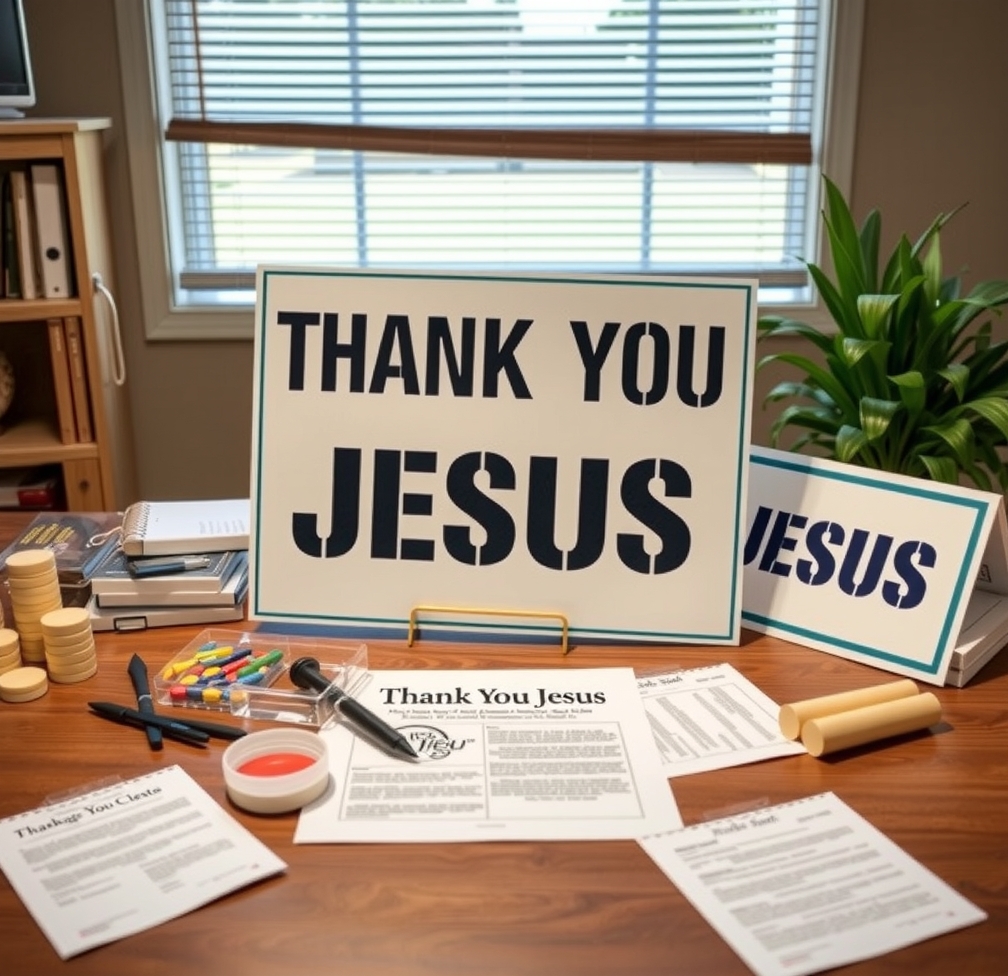 Quality check visual for Thank You Jesus Yard Signs Guide
