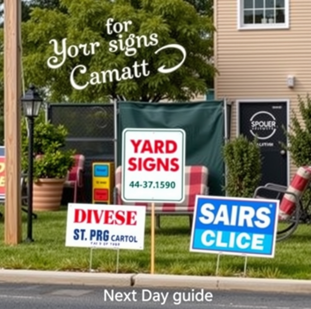 Evaluating the best Yard Signs Next Day Guide environment