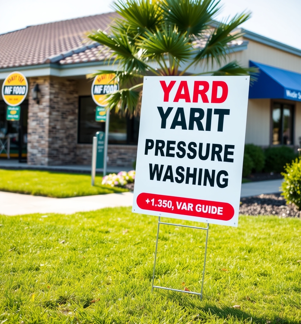 Checklist for Yard Signs for Pressure Washing Guide