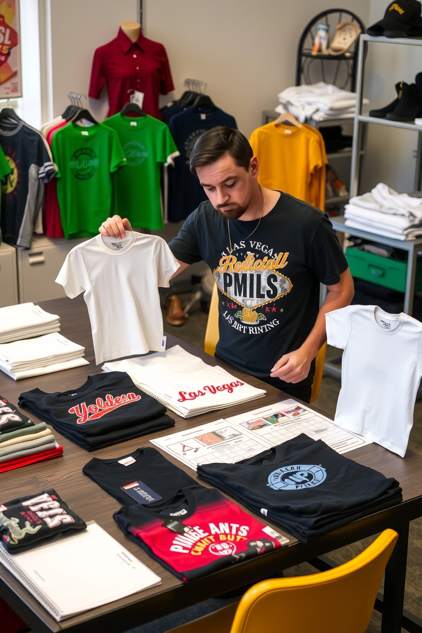 Preparation visual for Las Vegas Tshirt Printing Guide