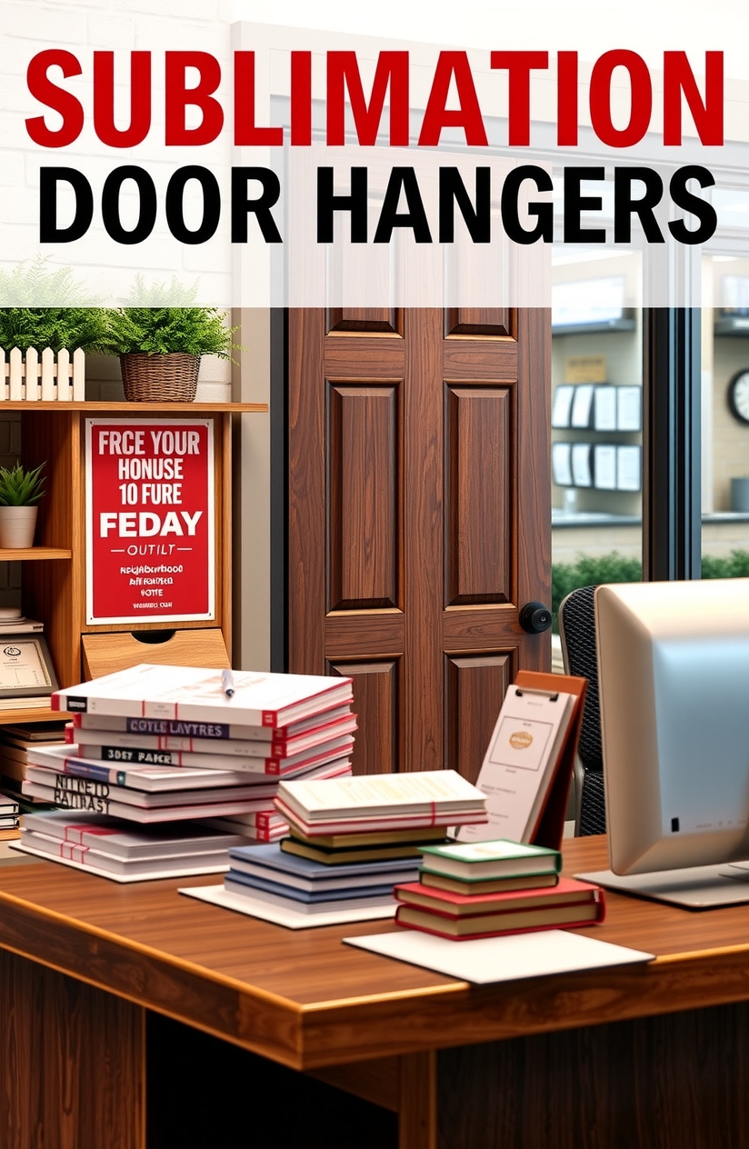 Preparation visual for Sublimation Door Hangers Guide