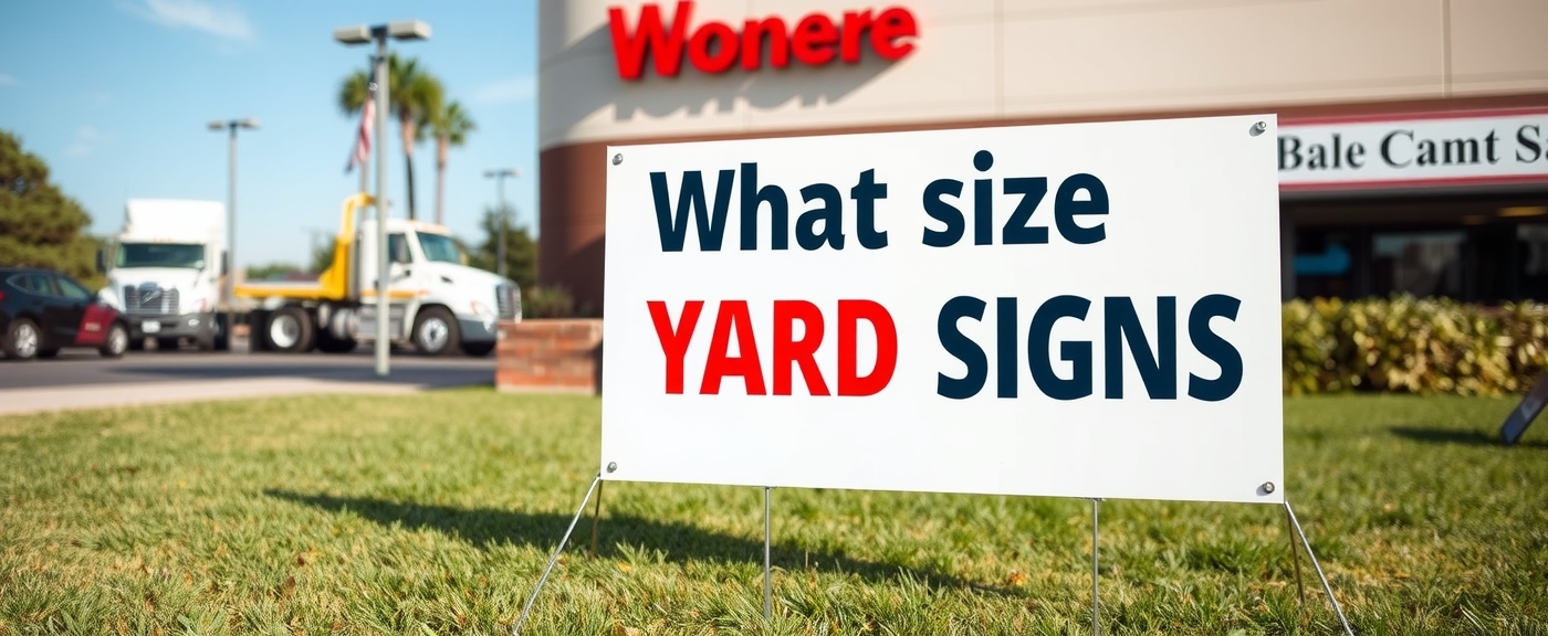 Checklist for What Size Are Yard Signs