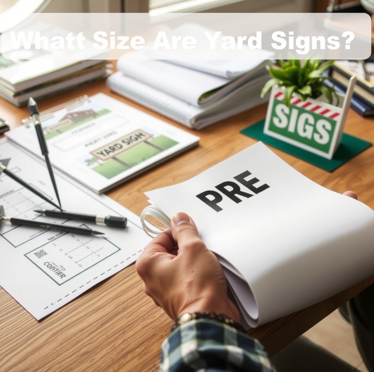 Preparation visual for What Size Are Yard Signs