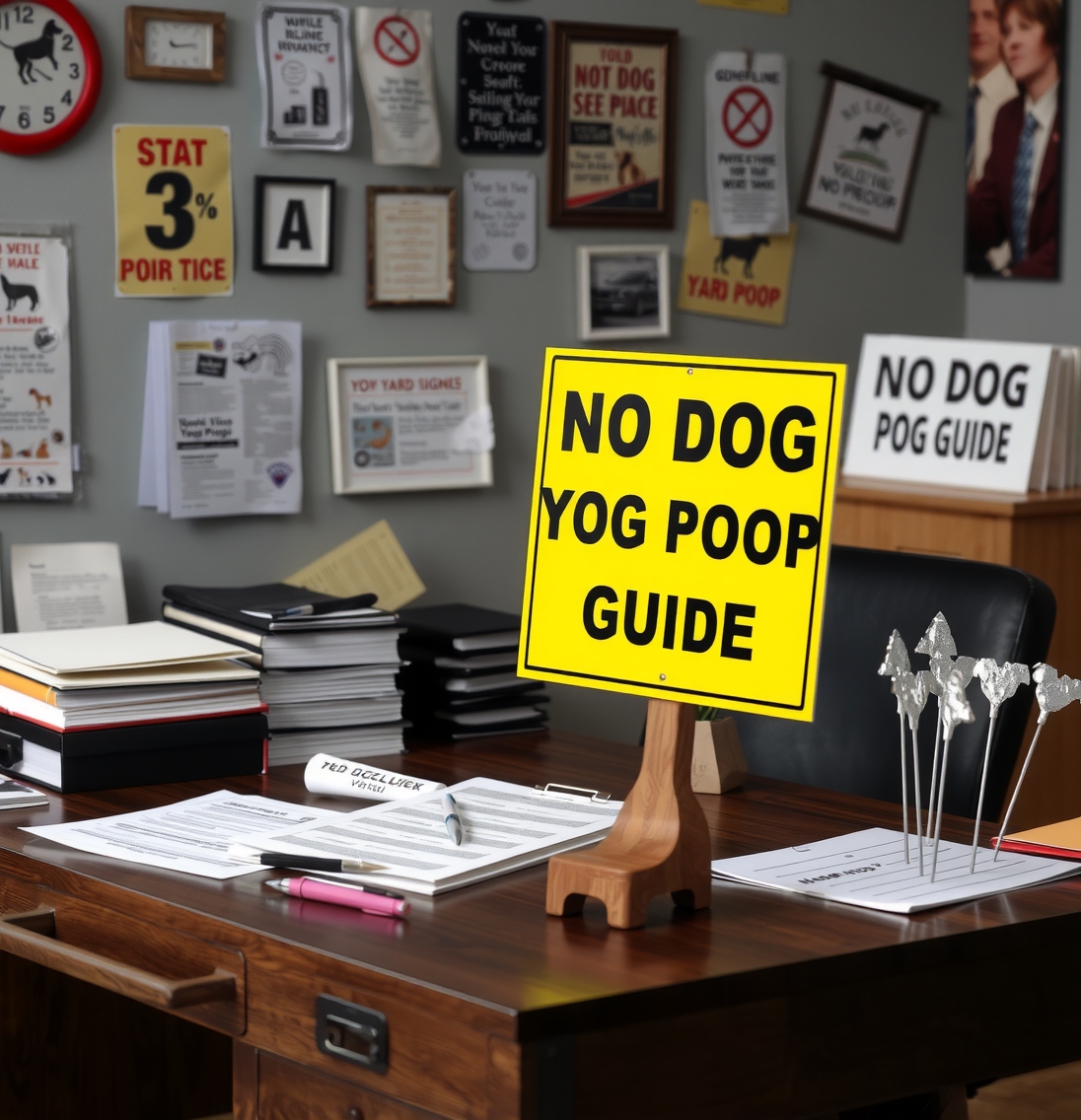 Preparation visual for Yard Signs No Dog Poop Guide