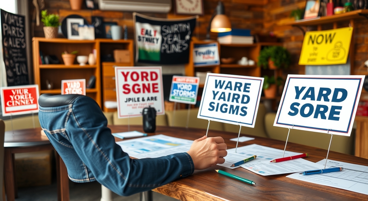 Quality check visual for Party Yard Signs Guide
