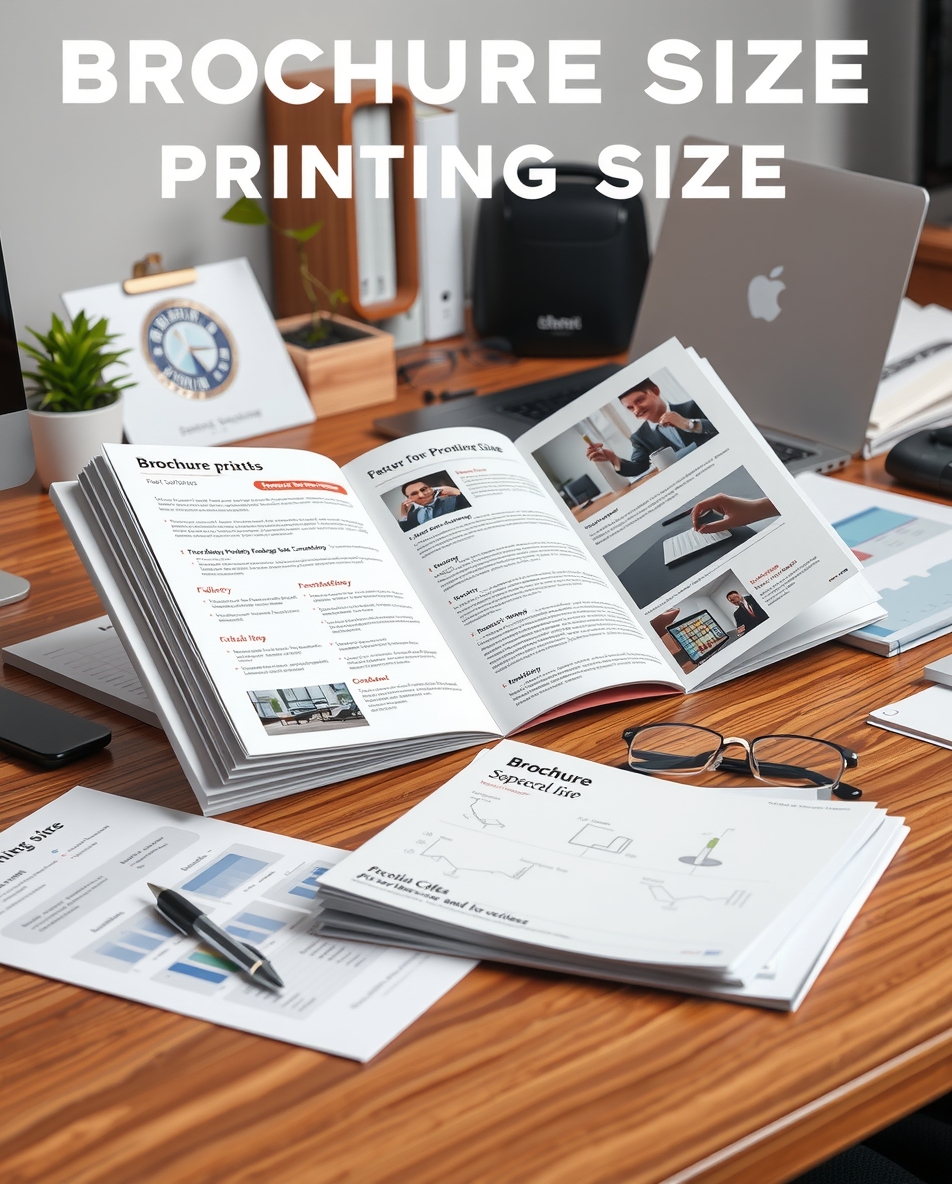 Preparation visual for Brochure Printing Size