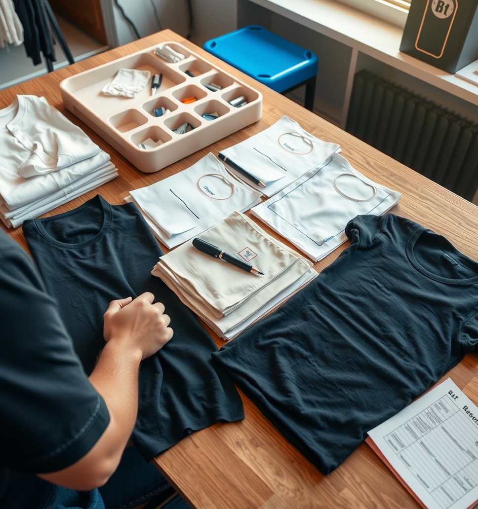 Preparation visual for Low Cost Tshirt Printing