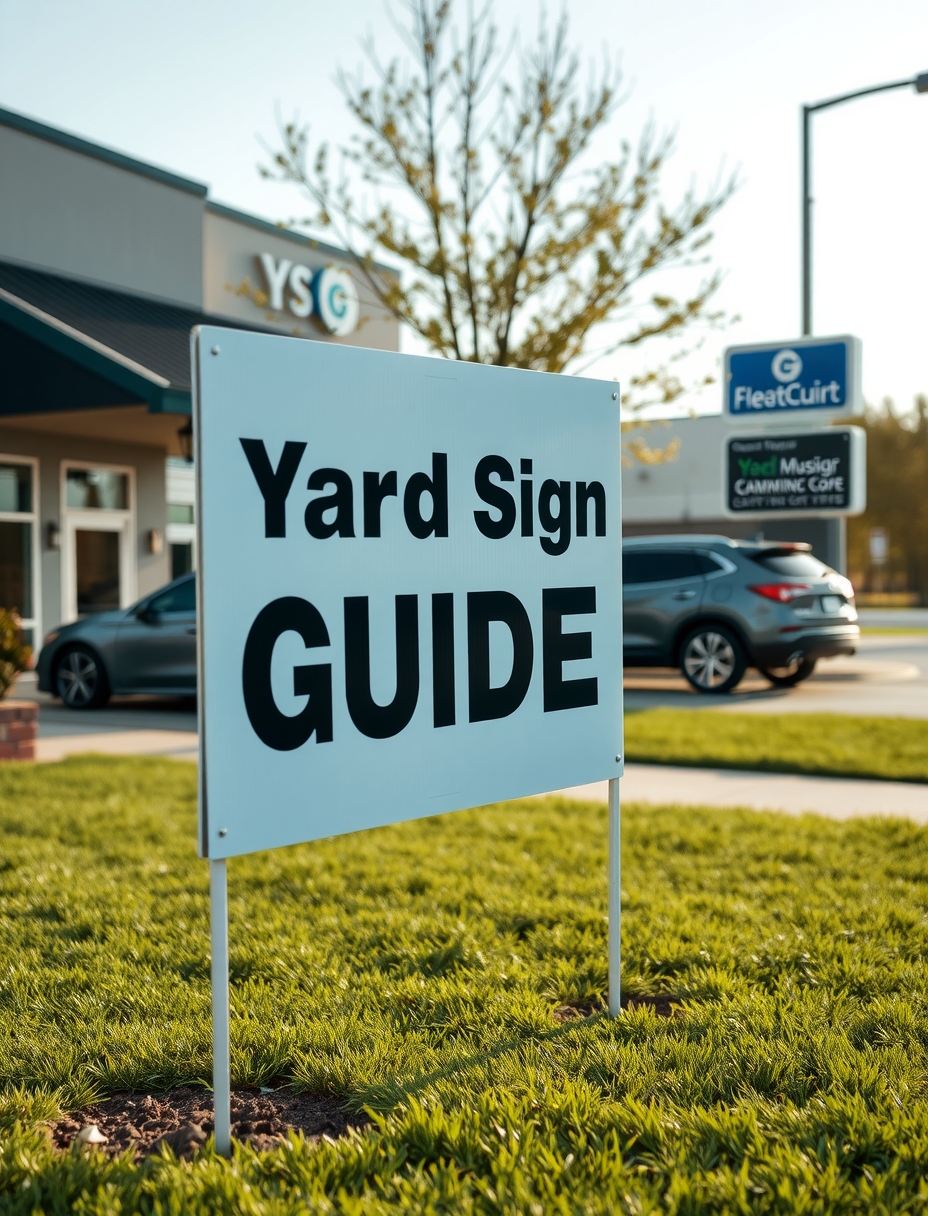 Preparation visual for Yard Signs Franklin Guide