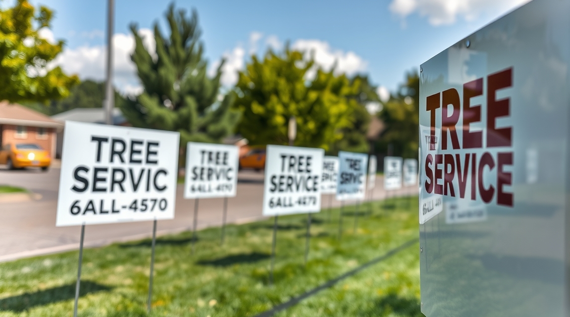 Quality check visual for Tree Service Yard Signs Guide