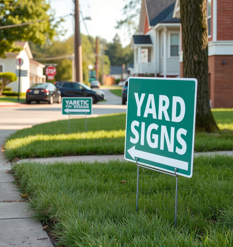 Magnetic Yard Signs by Yard Design