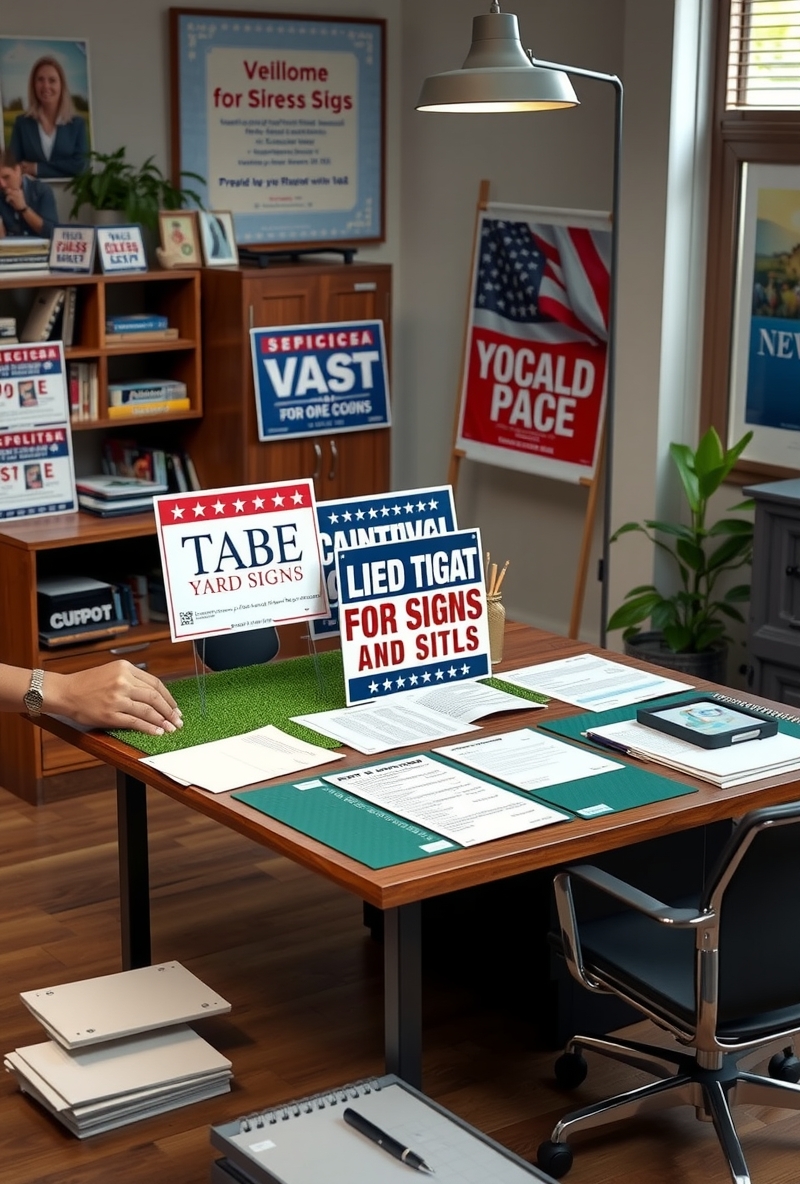 Quality check visual for Political Yard Signs for Sale Guide