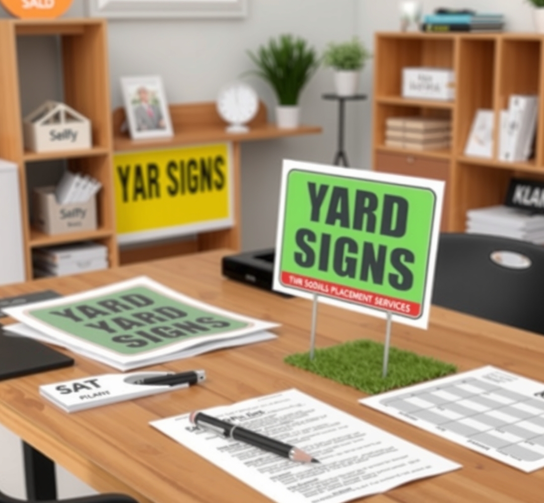 Preparation visual for Custom Yard Signs with Metal Stakes Guide