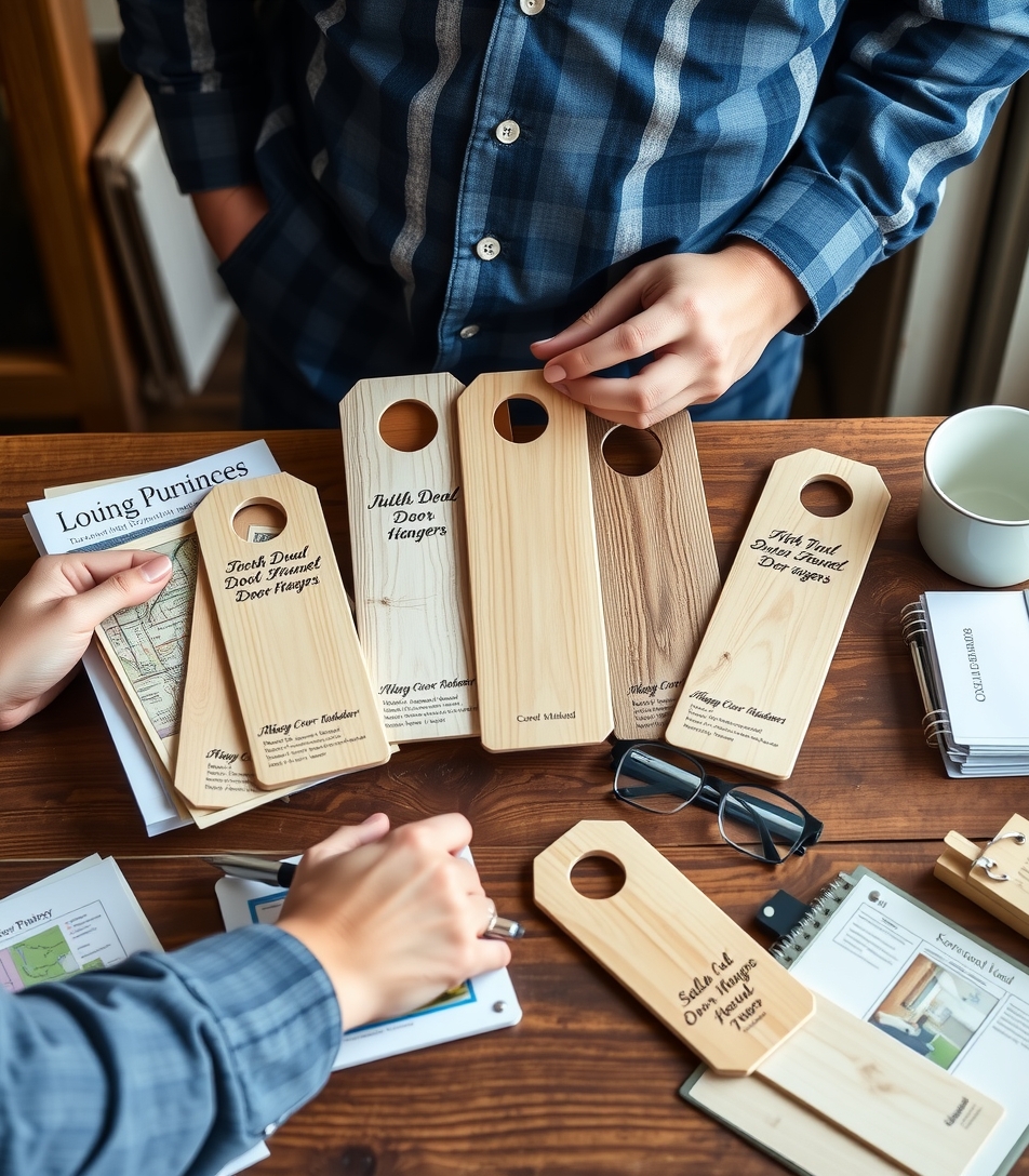 Unfinished Wood Door Hangers