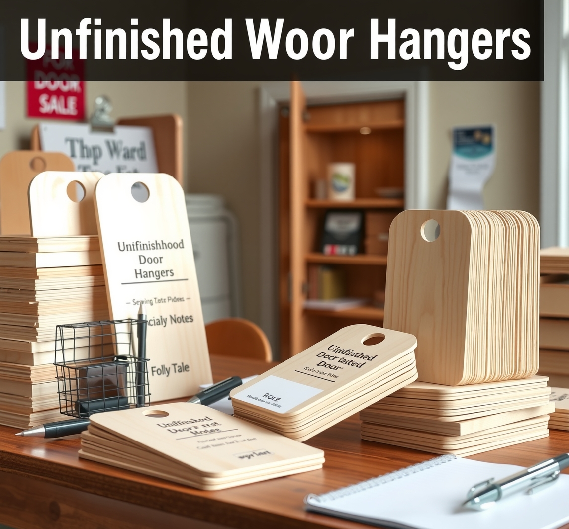 Preparation visual for Unfinished Wood Door Hangers