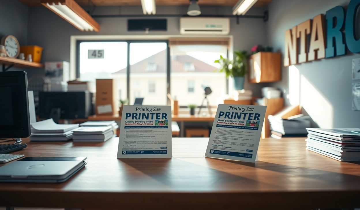 Preparation visual for Flyer Printing Size