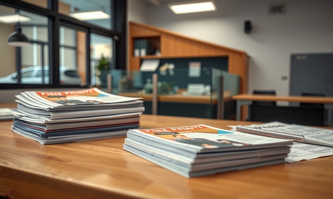Quality check visual for Flyer Printing Size