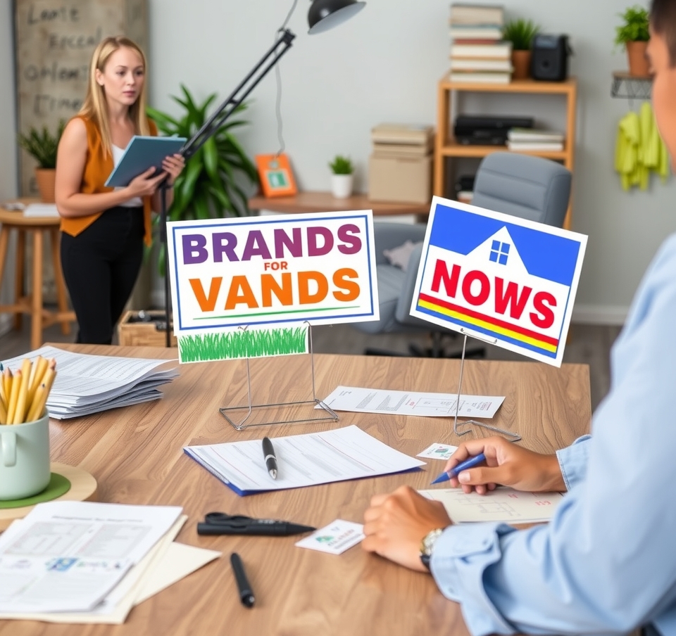 Preparation visual for Stands for Yard Signs Guide