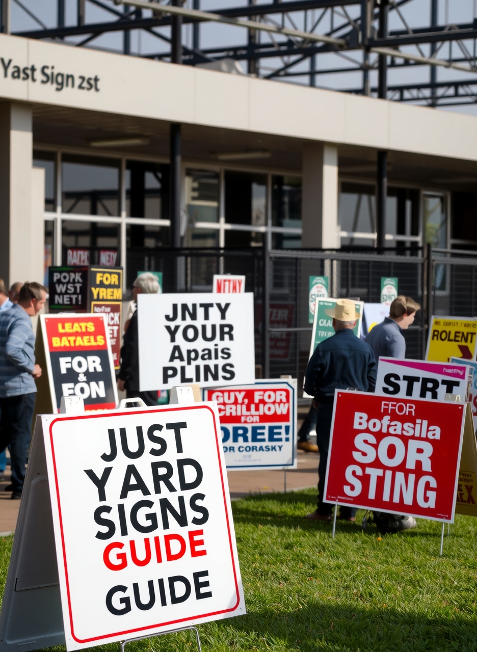 Checklist for Just Yard Signs Guide