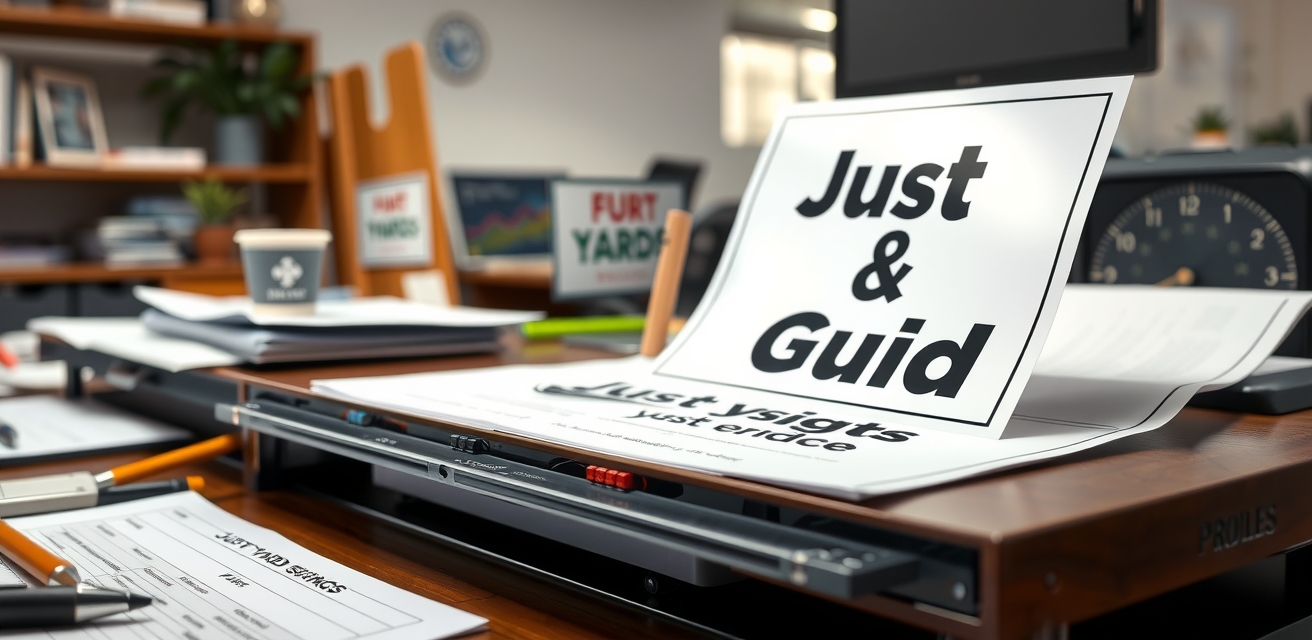 Quality check visual for Just Yard Signs Guide