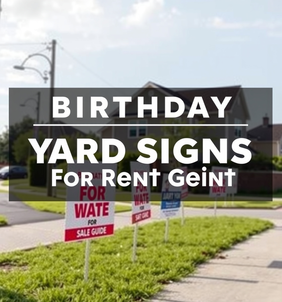Birthday Yard Signs for Rent Guide