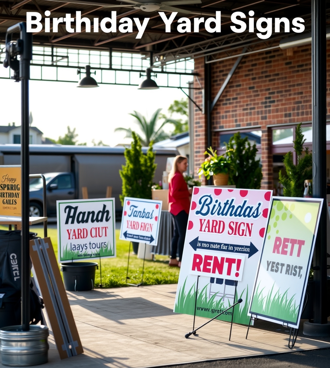 Evaluating the best Birthday Yard Signs for Rent Guide environment