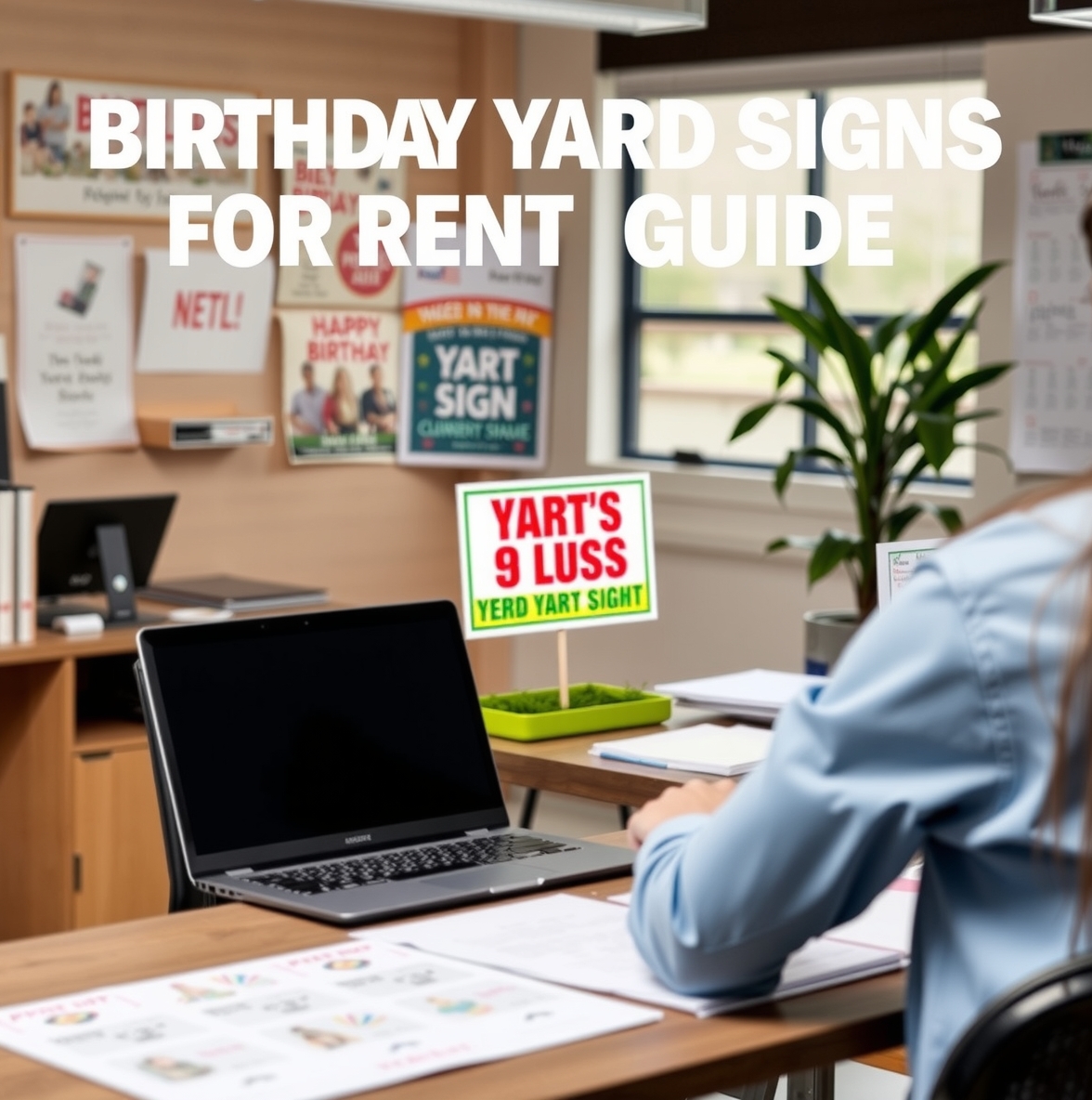 Preparation visual for Birthday Yard Signs for Rent Guide